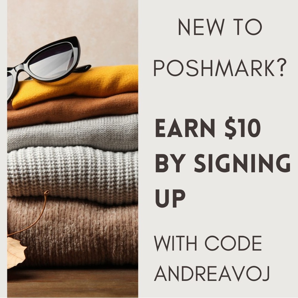New to Poshmark? use code ANDREAVOJ to get $10